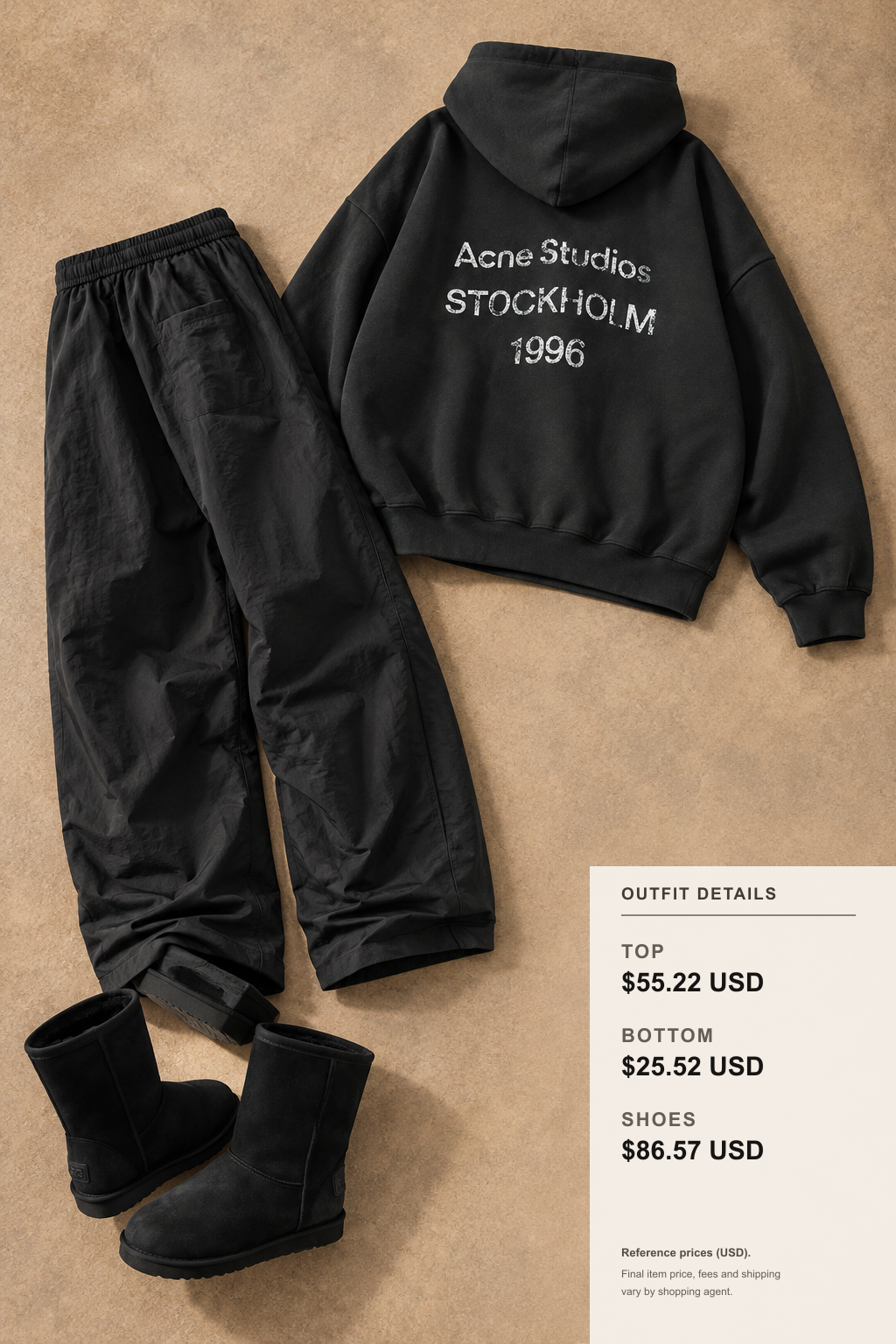 adidas Hoodie Outfits for Fall and Winter outfit 2 editorial flat lay for fashionreps
