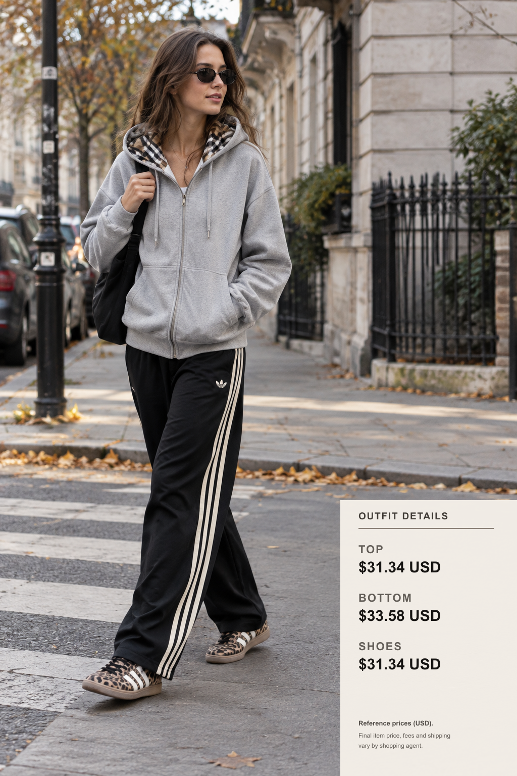adidas Hoodie Outfits for Fall and Winter outfit 1 full-body street style for fashionreps