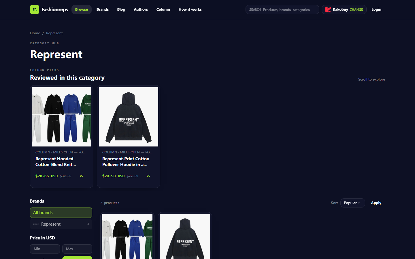 Represent Hoodie Cost Check Before Checkout