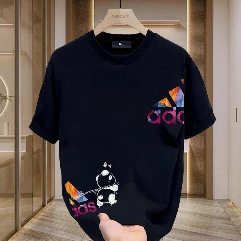 Adidas Black T-Shirt in Casual Streetwear Style Review: A 198 g Cotton Crew-Neck and a Branding Question