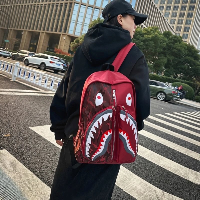 BAPE Black Print Backpack Review: A Loud Print Bag We Styled for Teen Everyday Carry