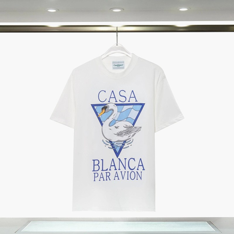 Casablanca Floral White T-Shirt Review: A $13.88 Swan-Print Tee, Flat-Measured