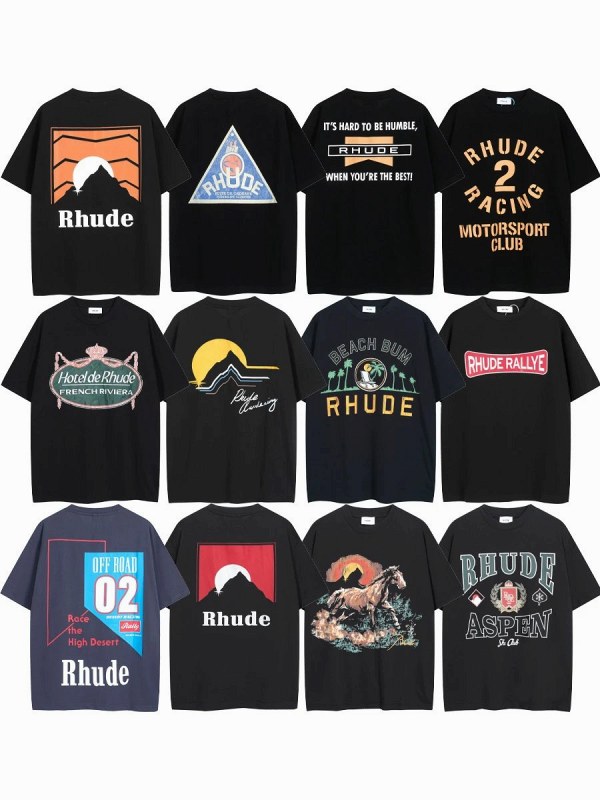 Rhude "Dark" Series T-Shirt Collection Review: Heavy Cotton, Boxy Cut