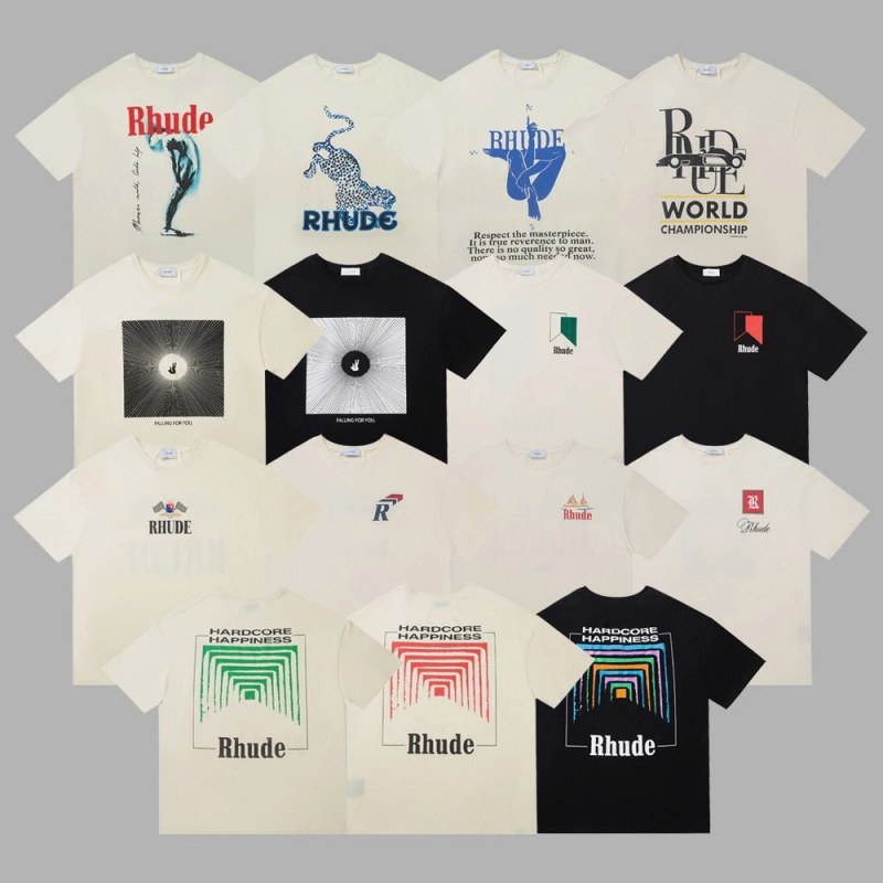Rhude Multicolor T-Shirt Collection Review: Why the Hem Argues With the Size Chart